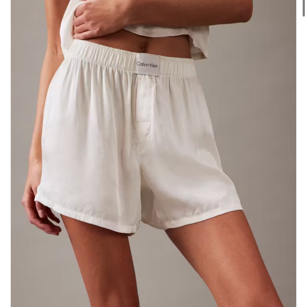 Calvin Klein Pure Sheen Pajama Shorts